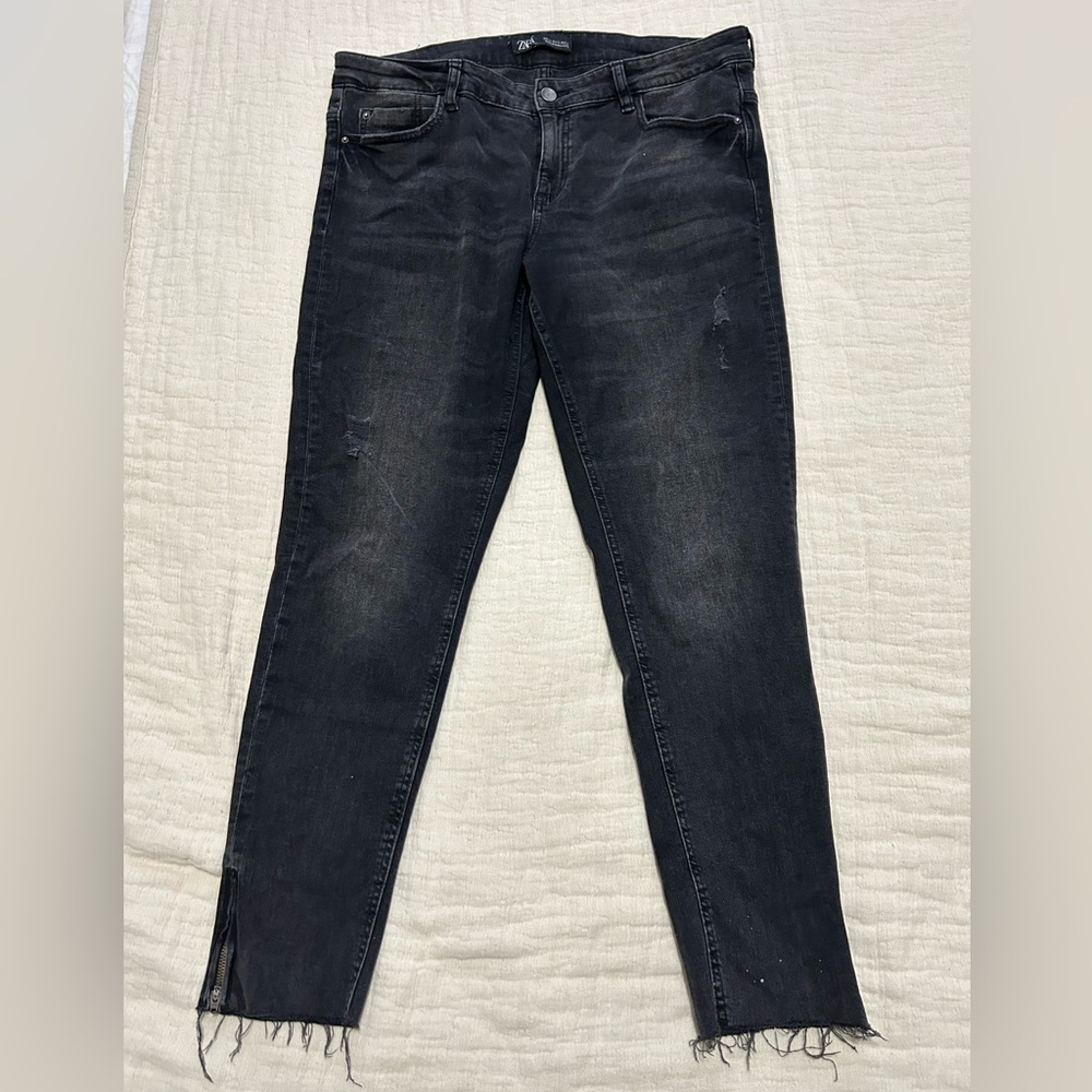 Distressed jeans